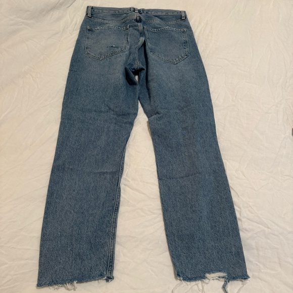 Agolde Jamie Medium Wash Distressed Jeans - Picture 2 of 6
